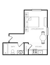Studio - Large A313 floor plan